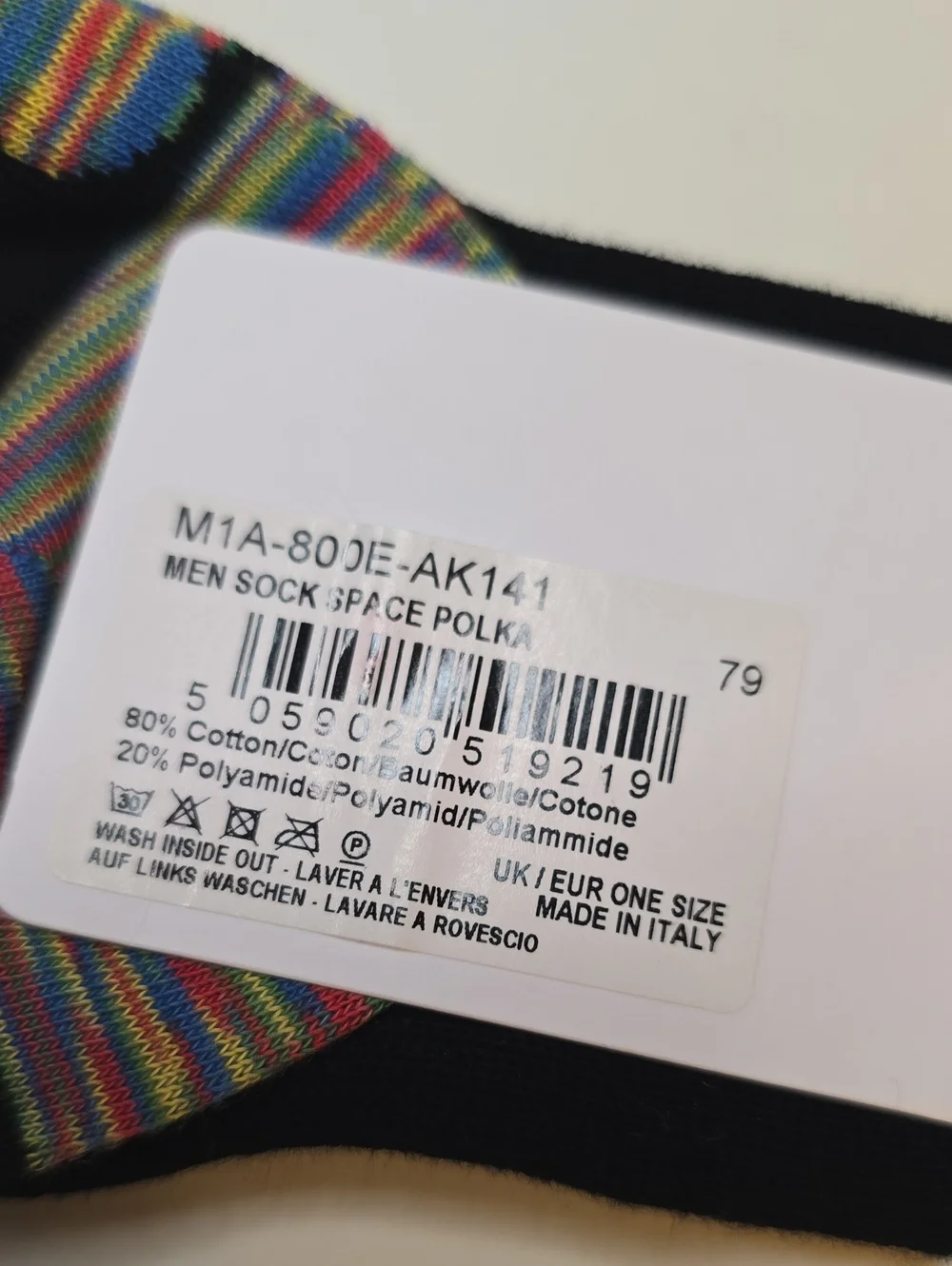 Paul Smith Black Socks with Multicolor Dot and Bike Motifs - 2 Pack